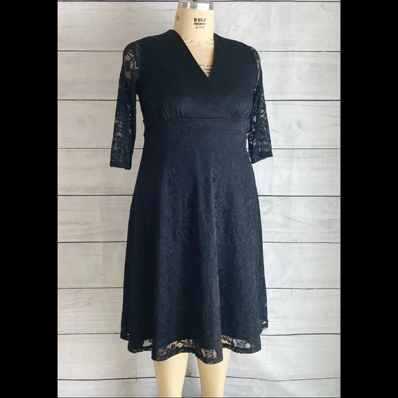 knee length dresses for ladies Sheath Half Sleeves Knee-Length Lace Mother of The Bride Dress